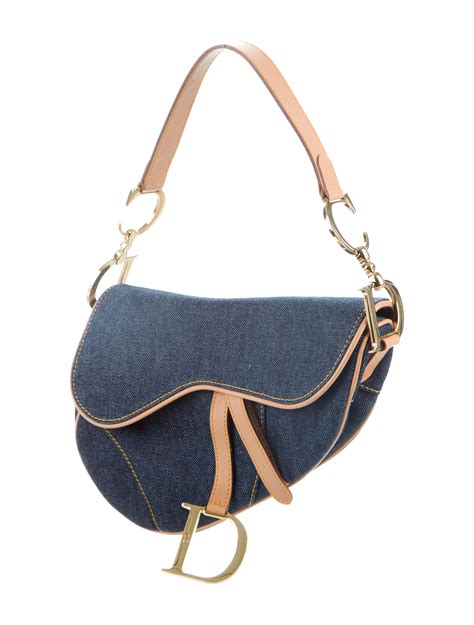 christian dior denim saddle bag|christian dior saddle bag sale.